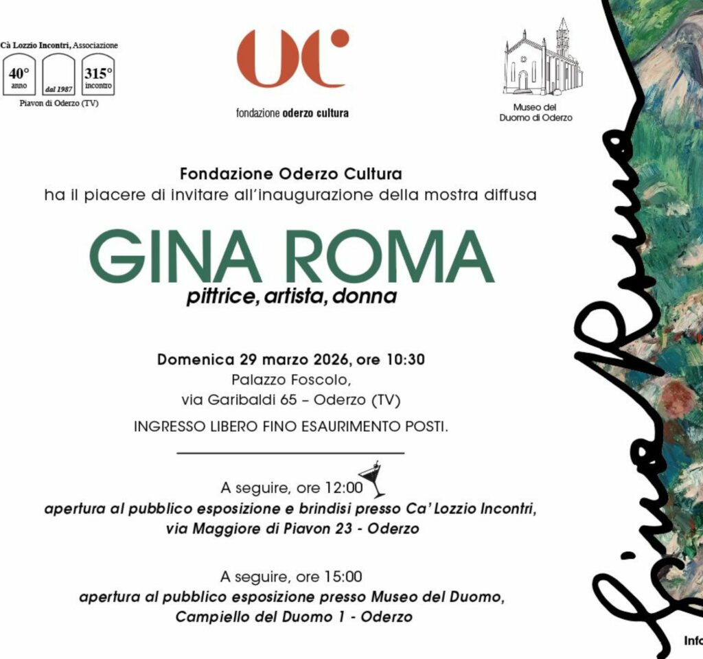 Inaugurazione della mostra diffusa dedicata a Gina Roma. Pittrice, artista, donna.